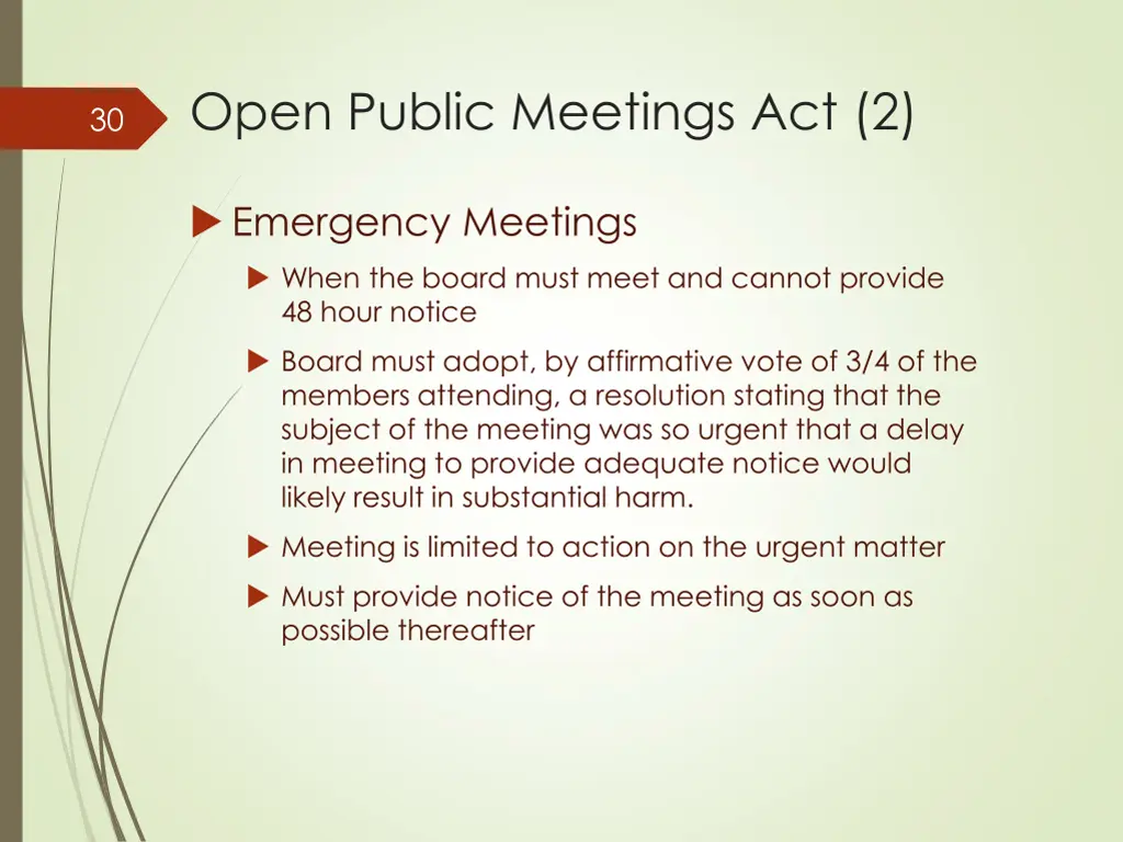 open public meetings act 2