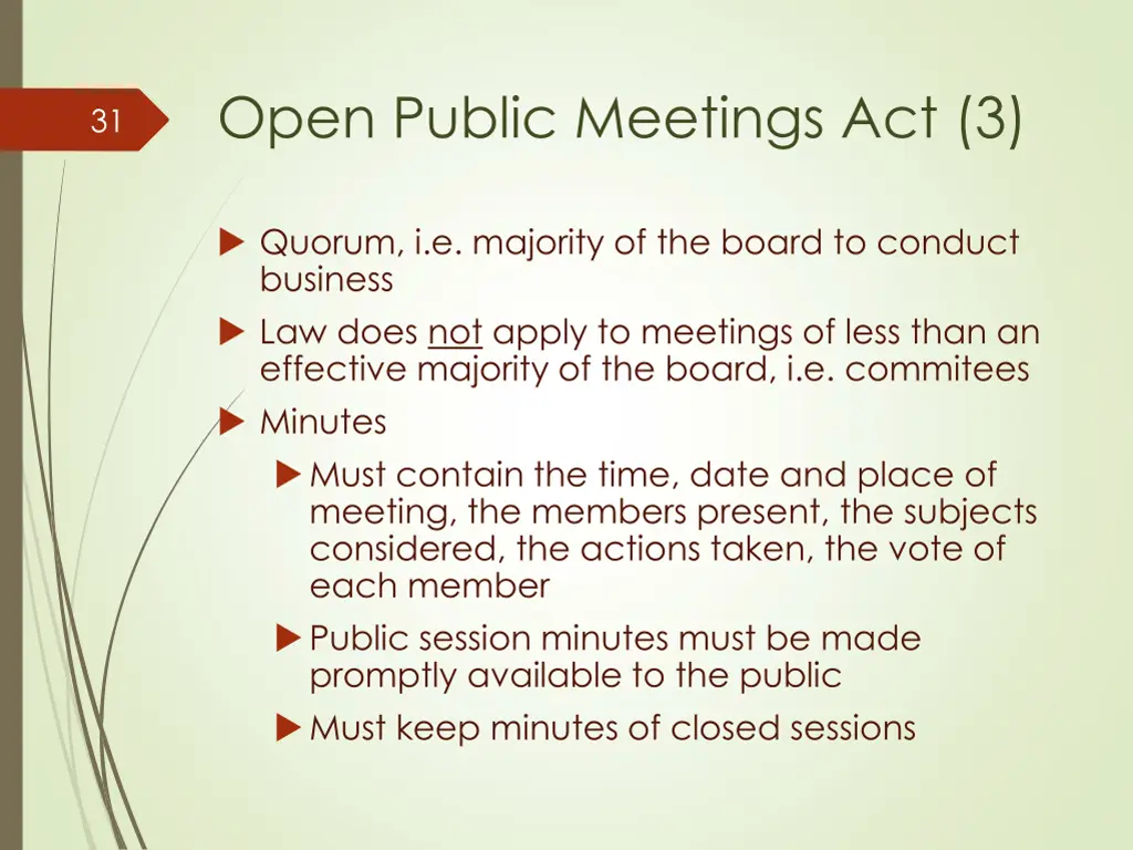 open public meetings act 3