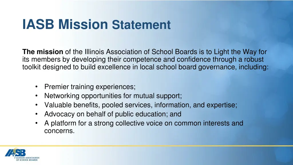 iasb mission statement