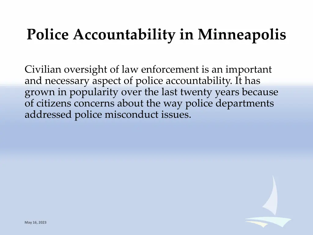 police accountability in minneapolis