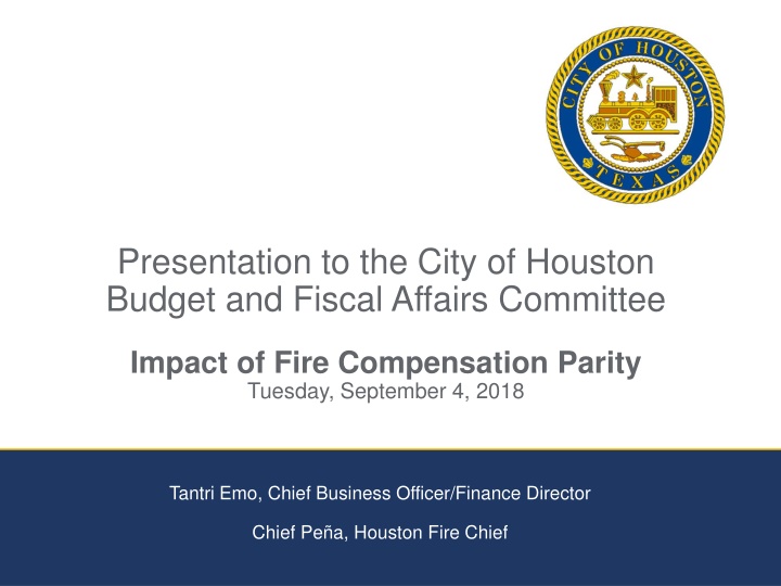 presentation to the city of houston budget