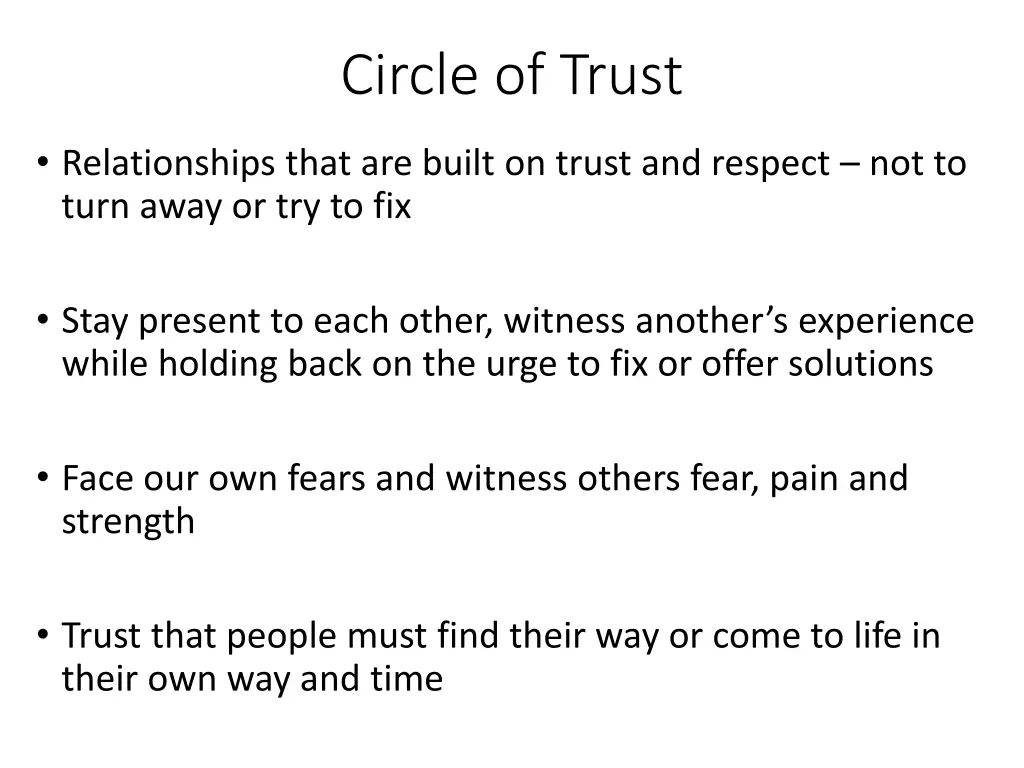 circle of trust