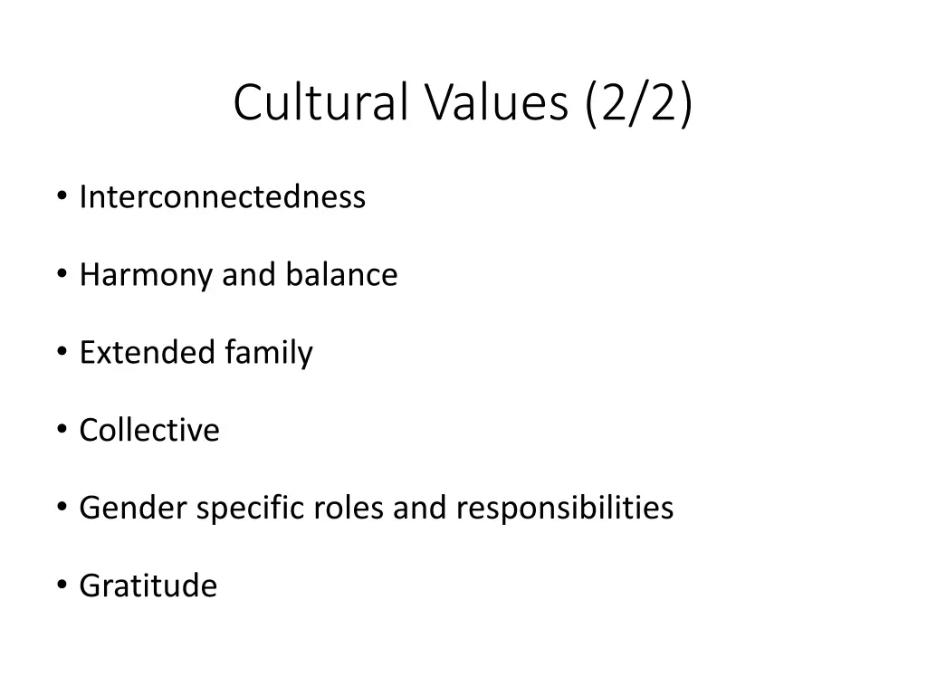 cultural values 2 2