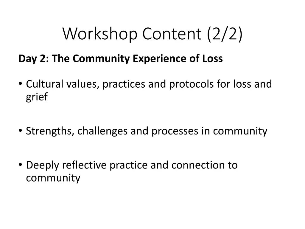 workshop content 2 2