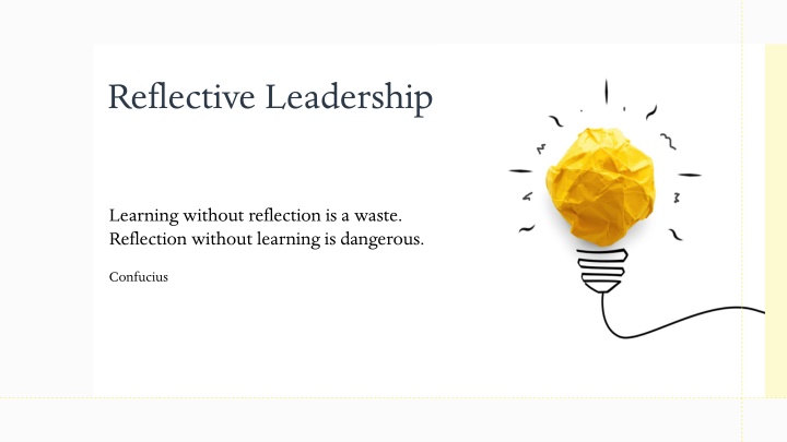 reflective leadership