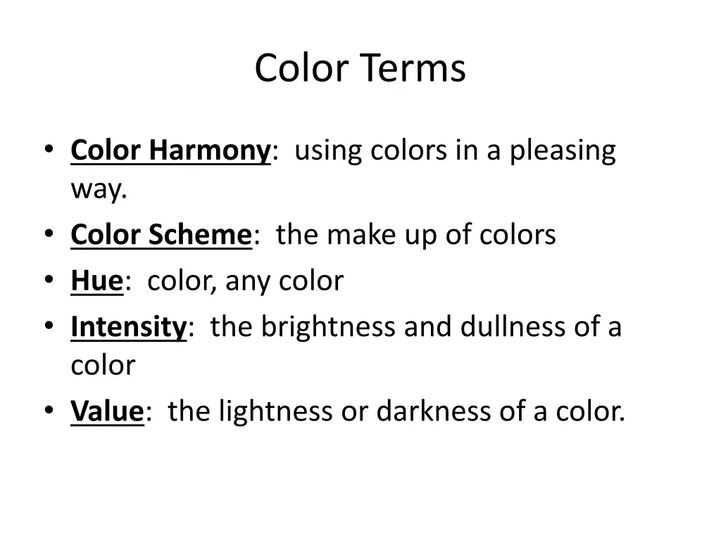 color terms