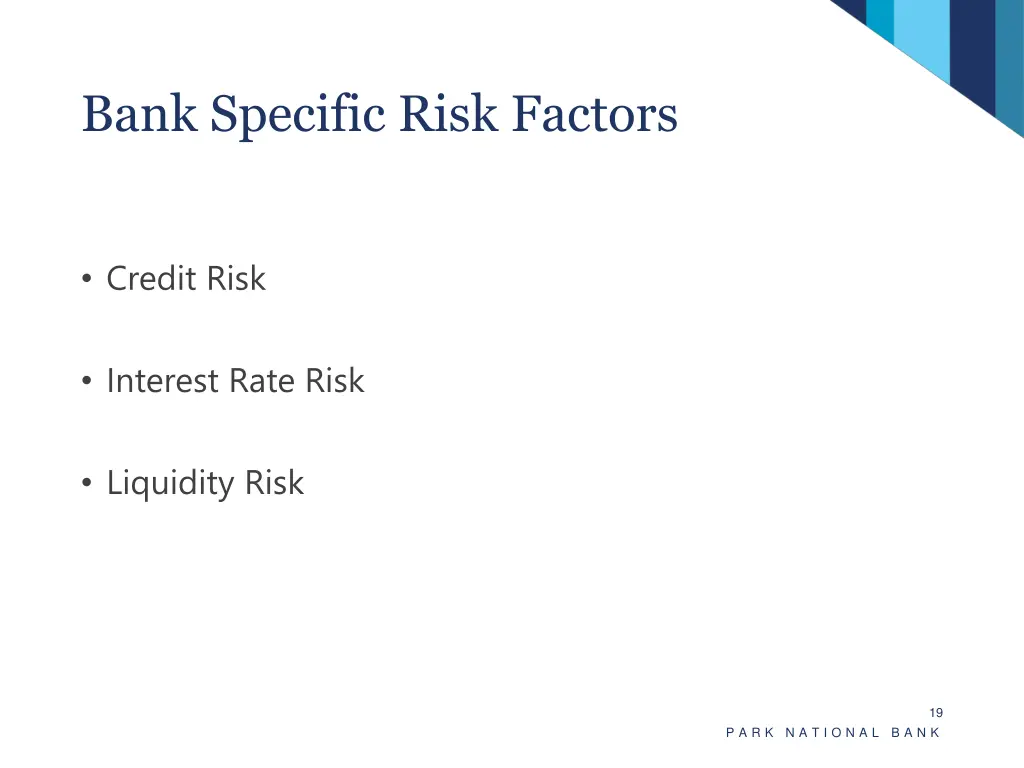 bank specific risk factors