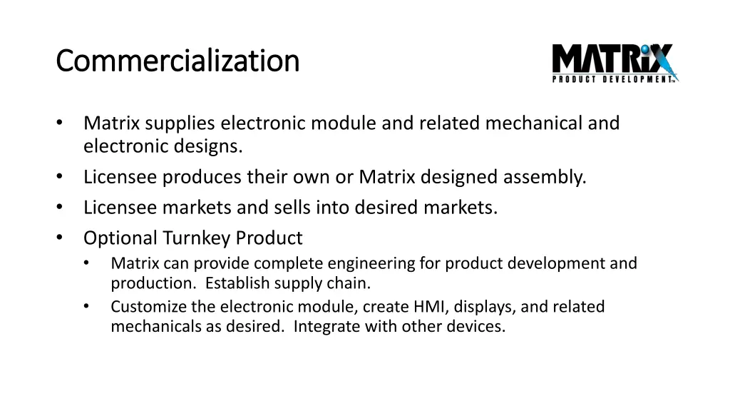commercialization commercialization