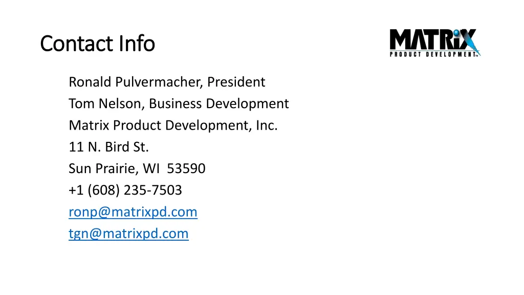 contact info contact info