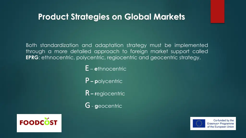 product strategies on global markets 11