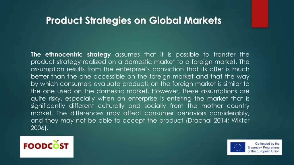 product strategies on global markets 13