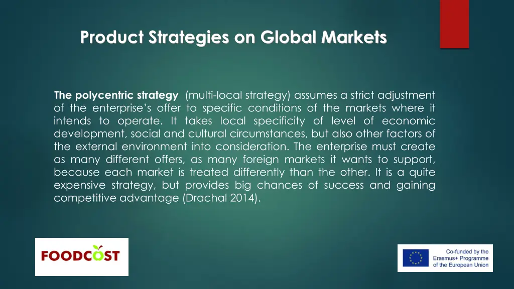 product strategies on global markets 14