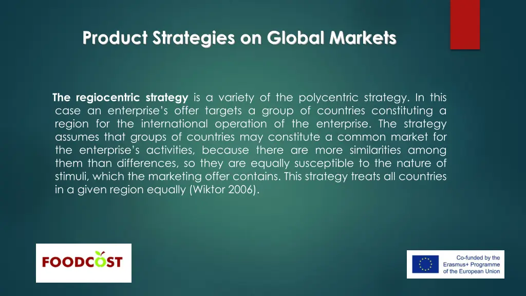 product strategies on global markets 15