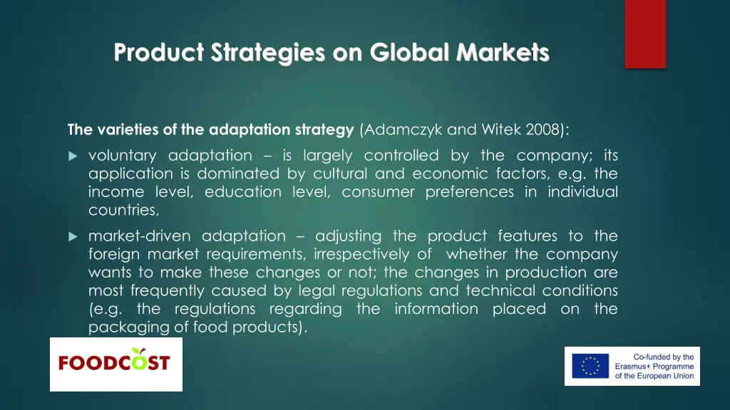 product strategies on global markets 6