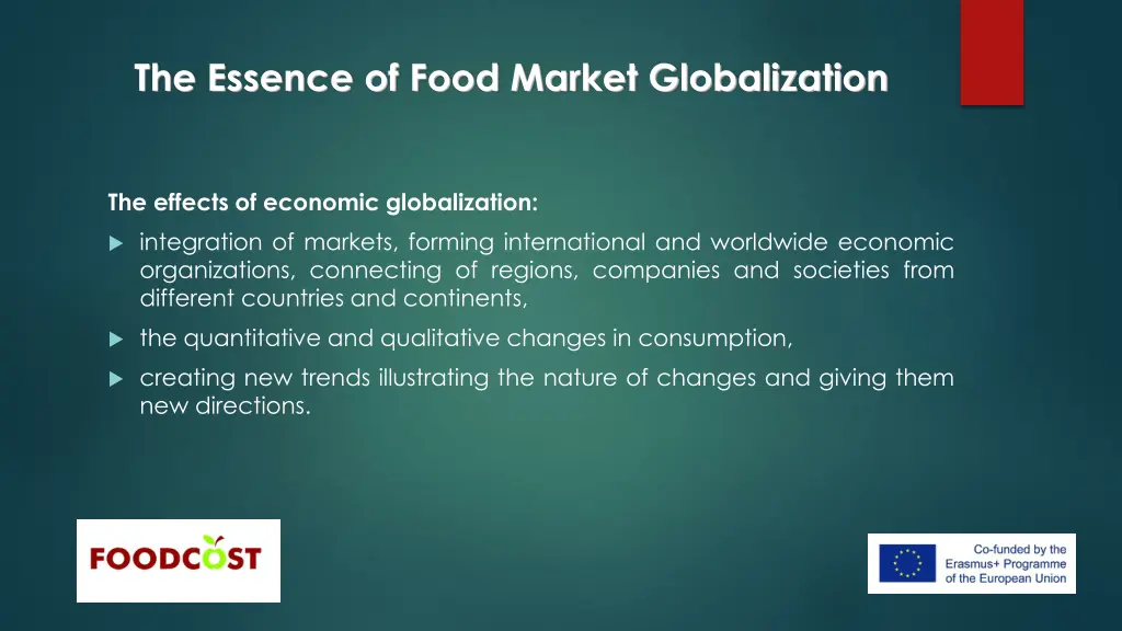 the essence of food market globalization 2