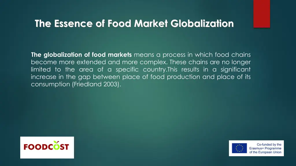 the essence of food market globalization 3