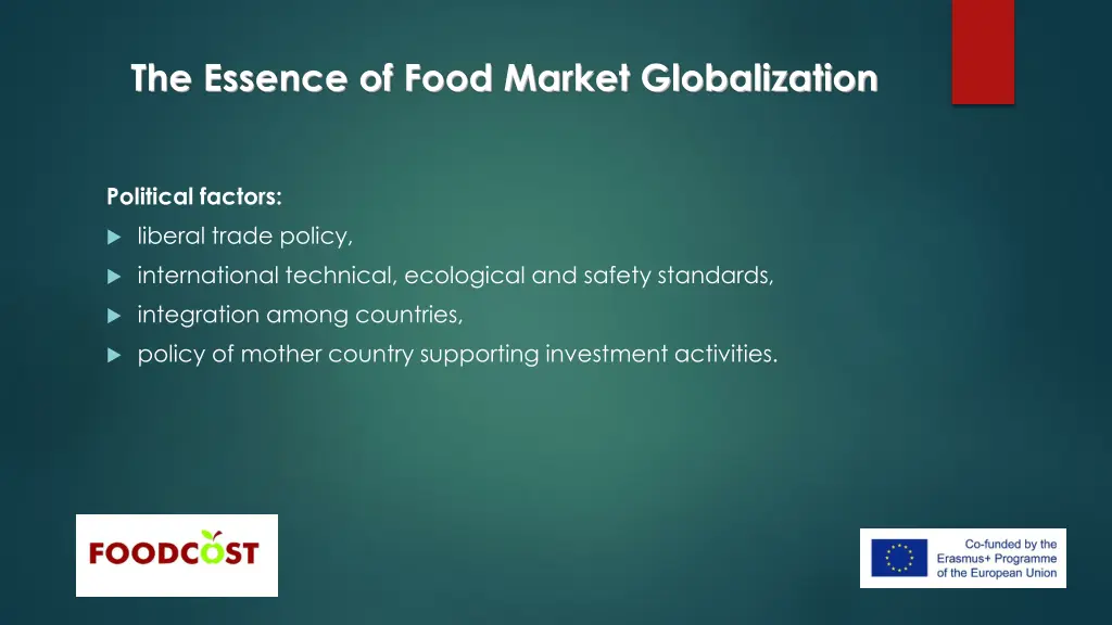 the essence of food market globalization 7