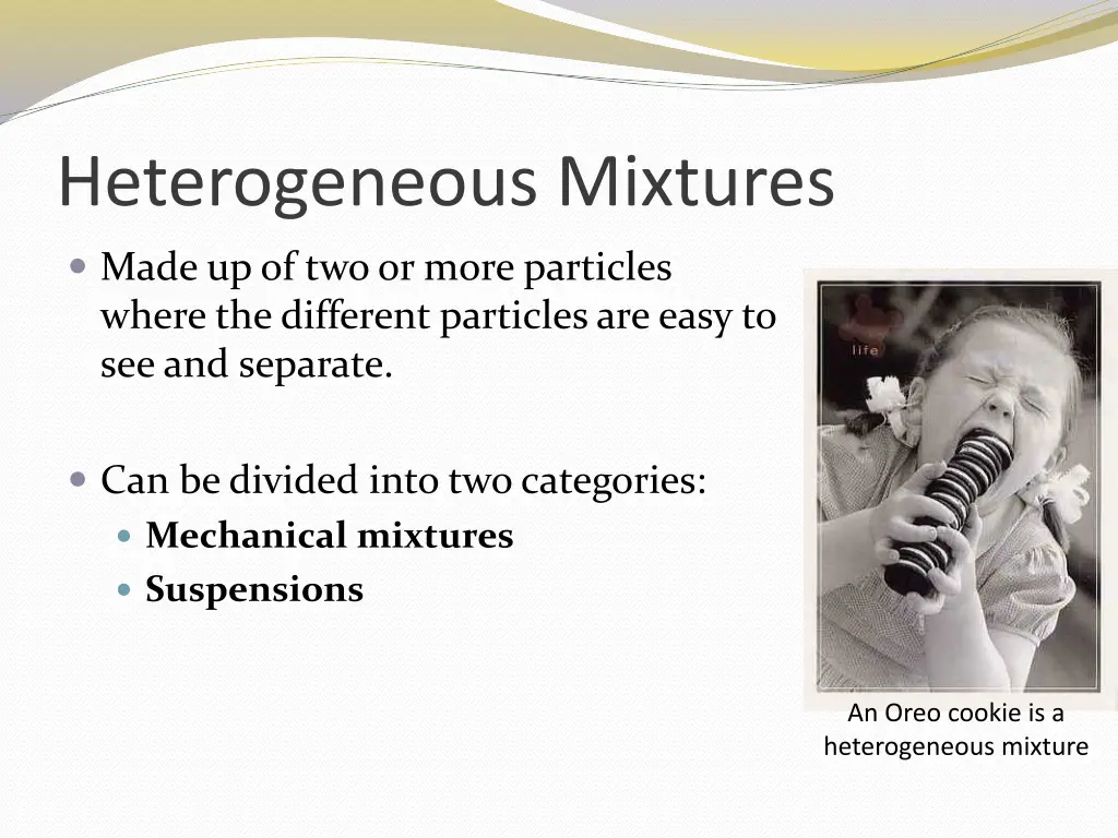 heterogeneous mixtures