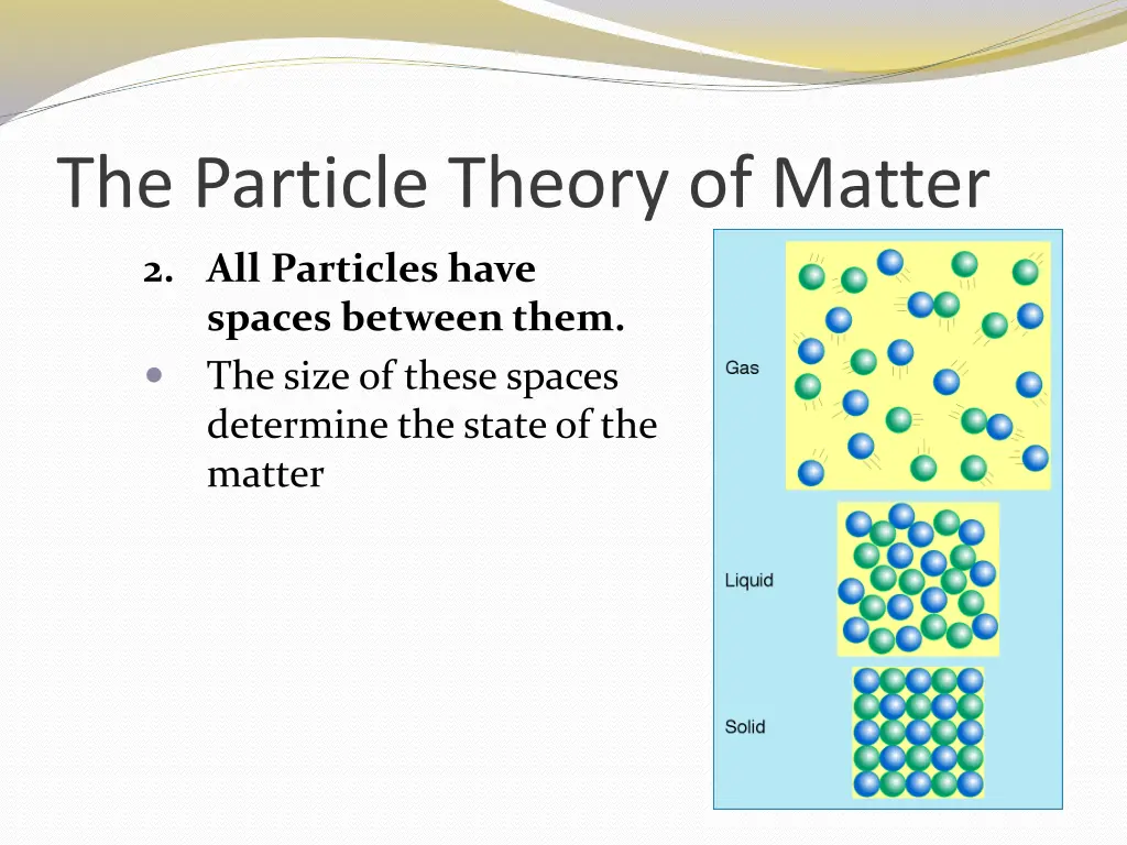 the particle theory of matter 1