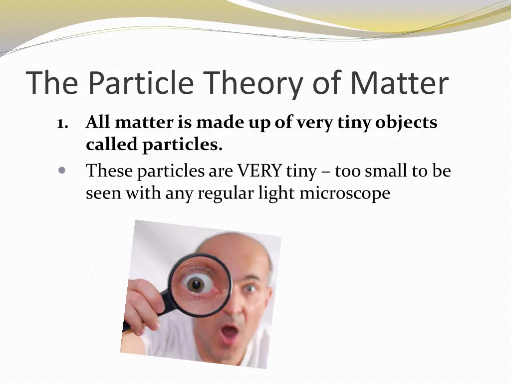 the particle theory of matter