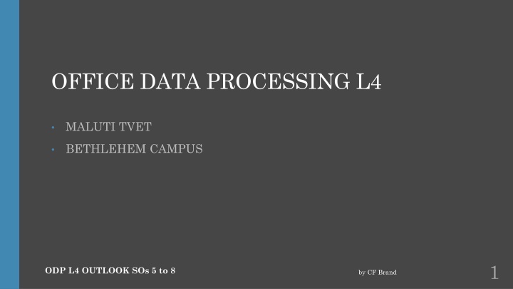 office data processing l4