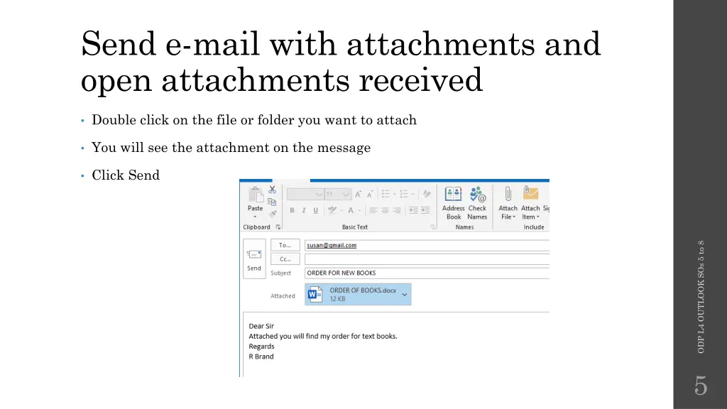 send e mail with attachments and open attachments 1