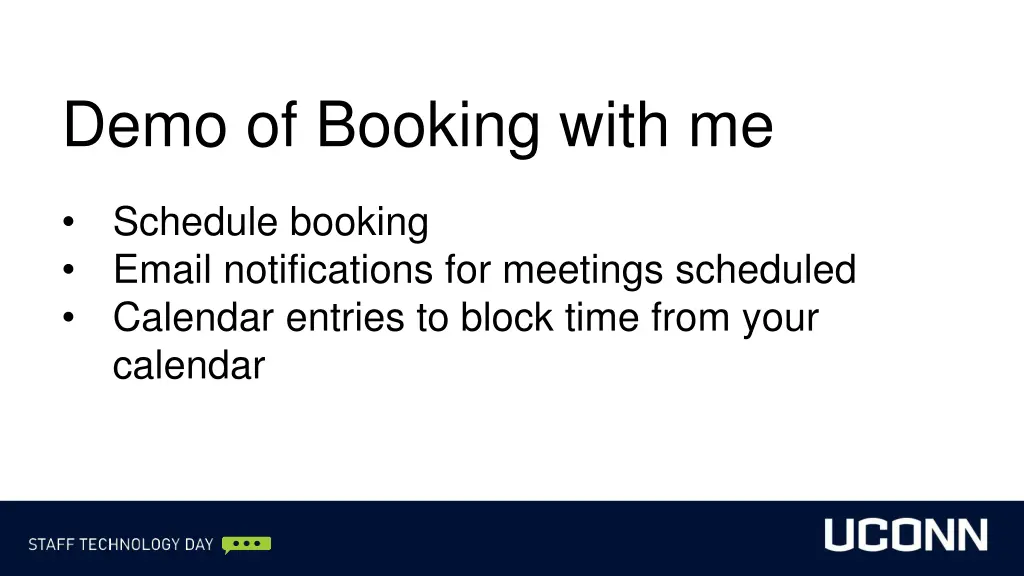 demo of booking with me