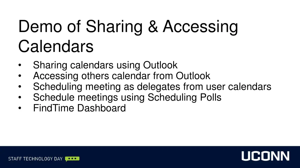 demo of sharing accessing calendars sharing