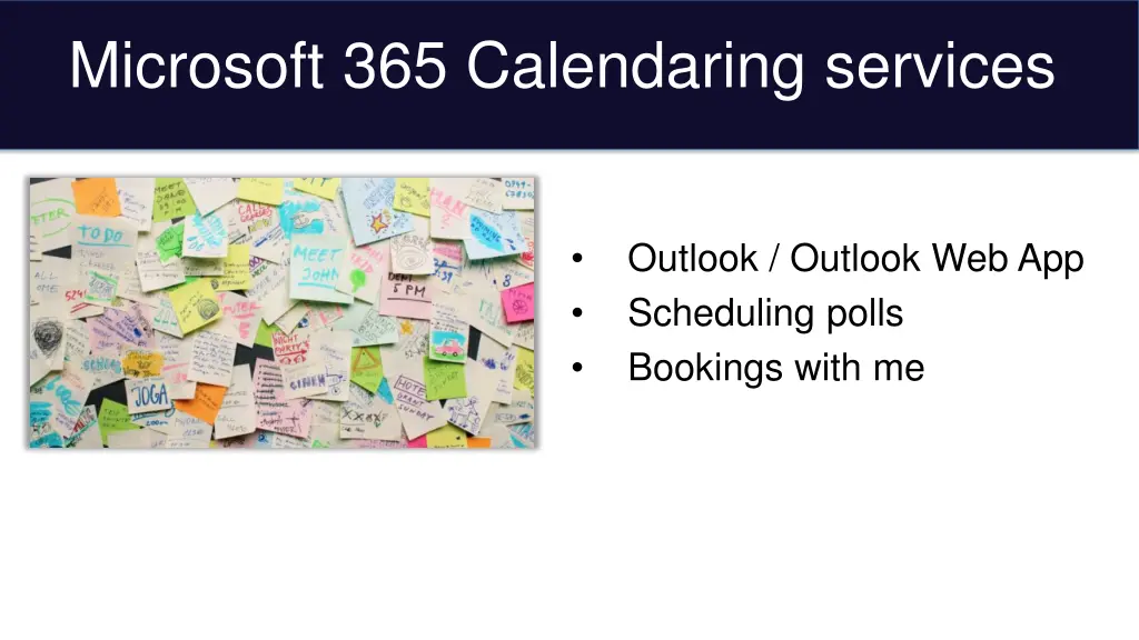 microsoft 365 calendaring services