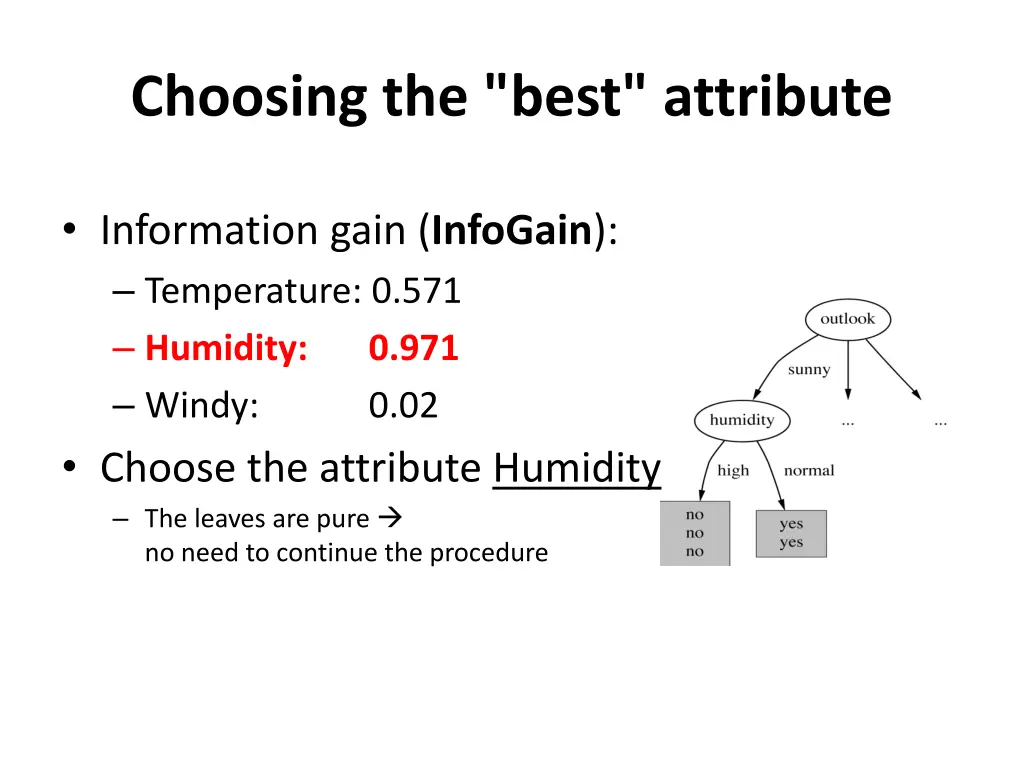 choosing the best attribute 1