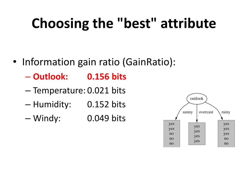 choosing the best attribute 3