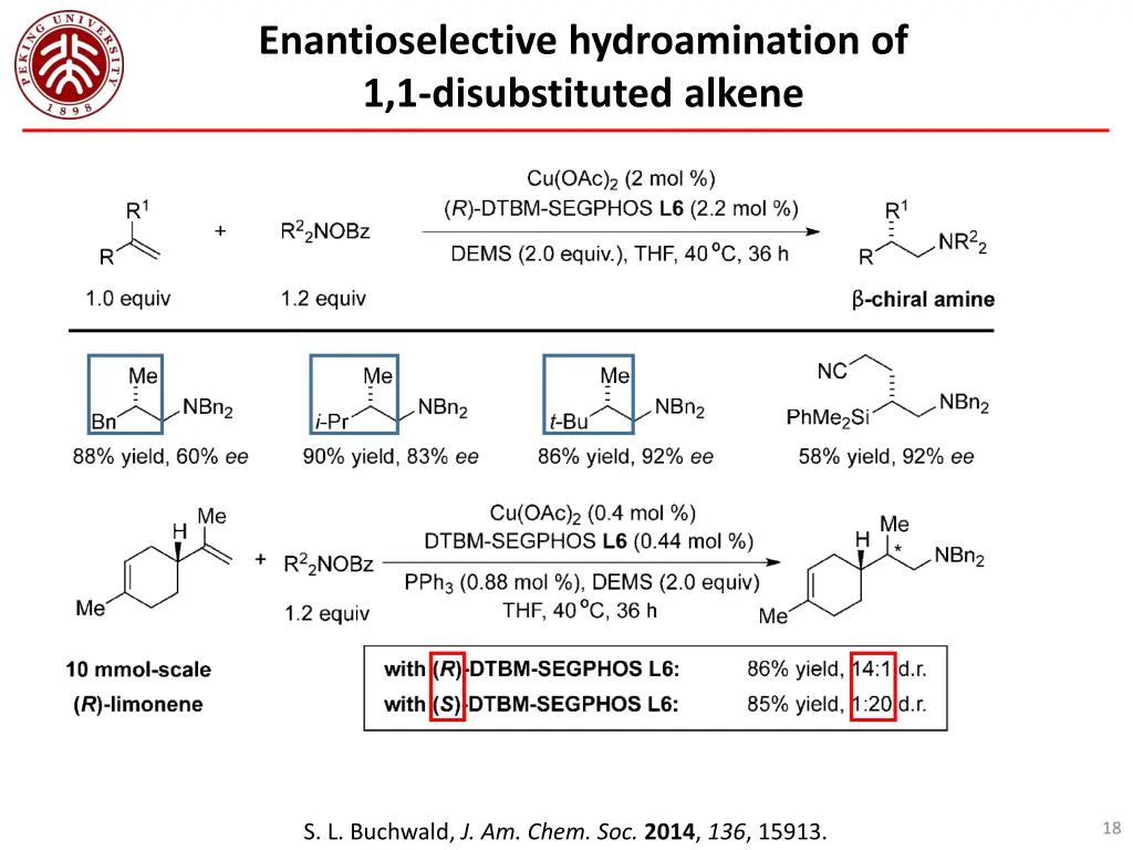 enantioselective hydroamination