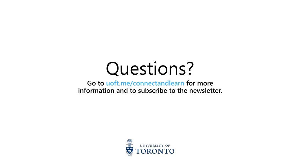 questions go to uoft me connectandlearn for more