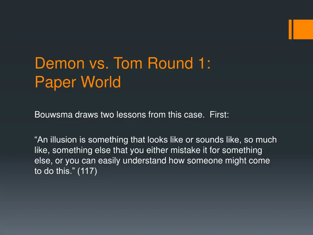 demon vs tom round 1 paper world 1