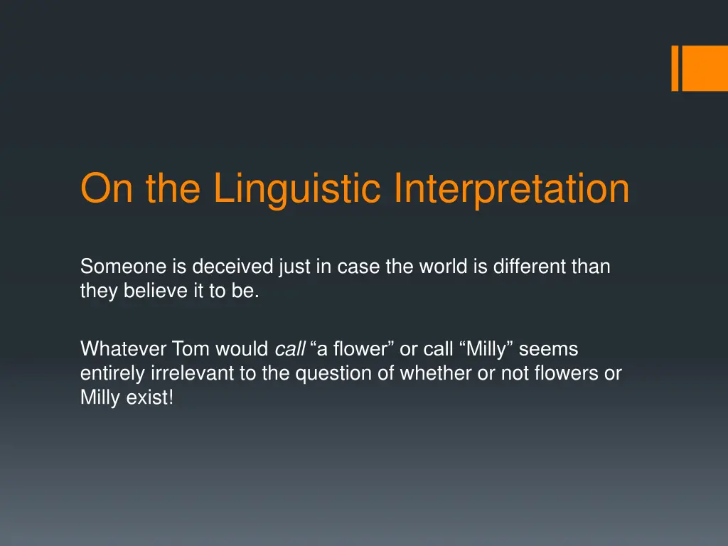 on the linguistic interpretation 2