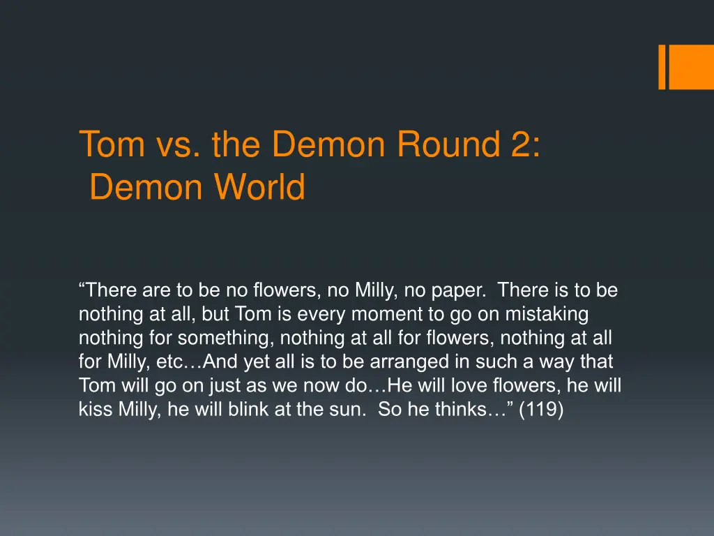 tom vs the demon round 2 demon world 1