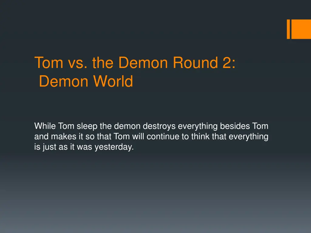 tom vs the demon round 2 demon world