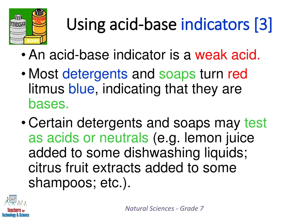 using acid using acid base