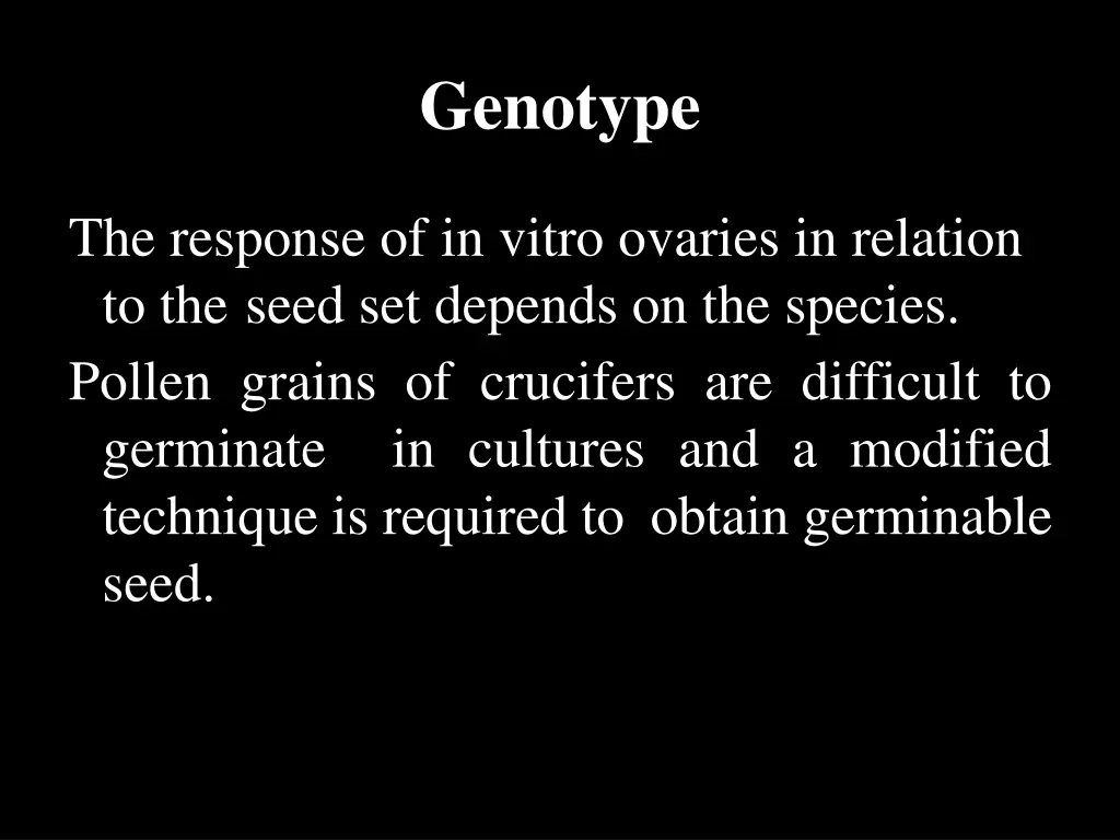 genotype