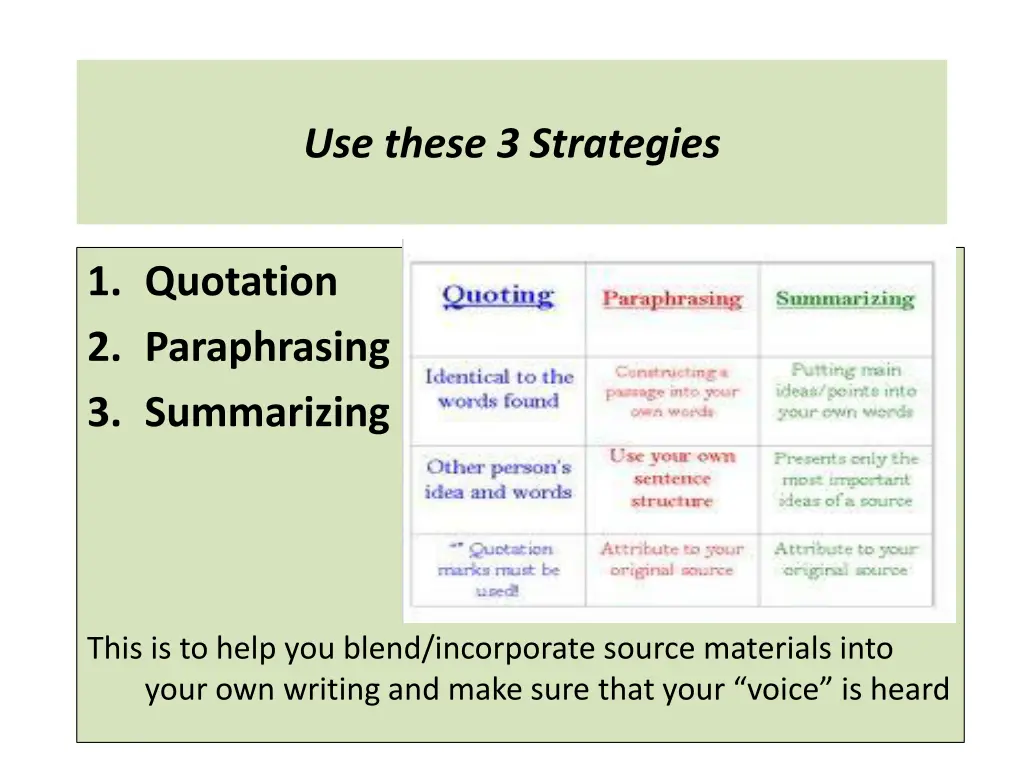 use these 3 strategies