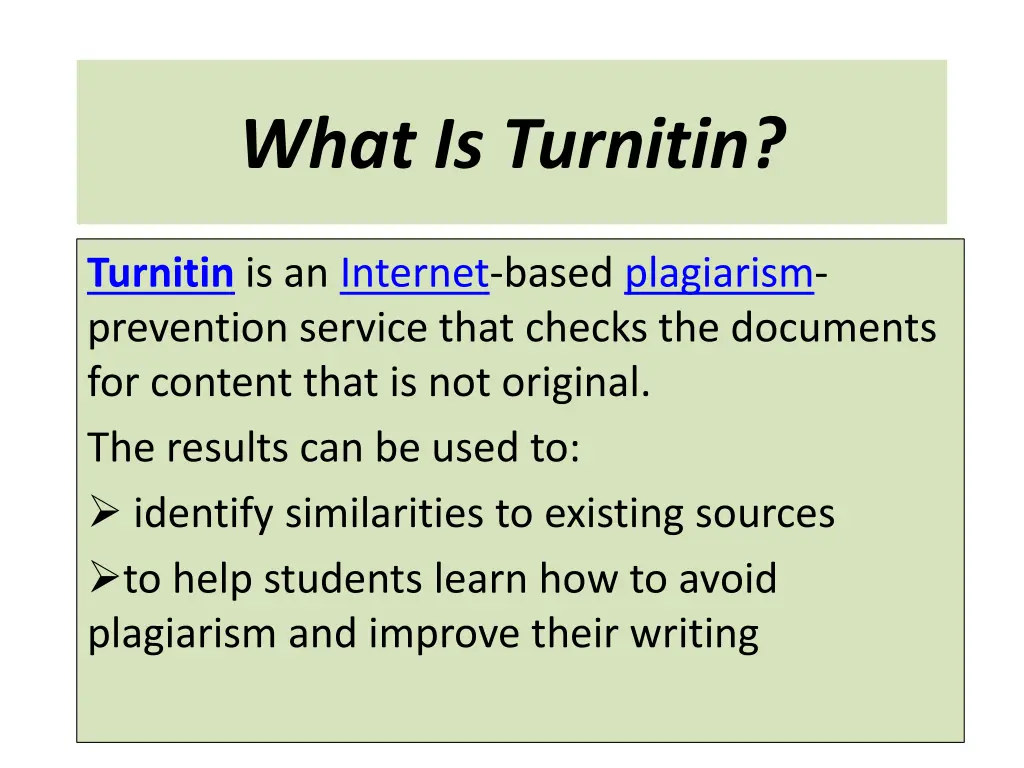 what is turnitin