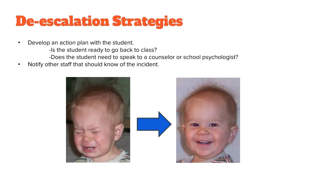 develop an action plan with the student