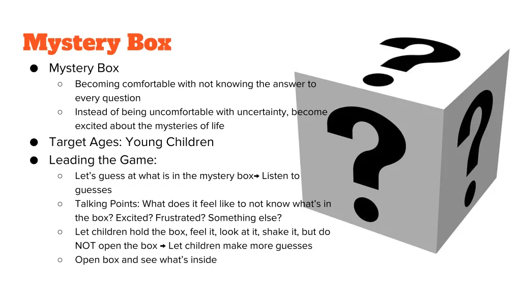 mystery box mystery box becoming comfortable with