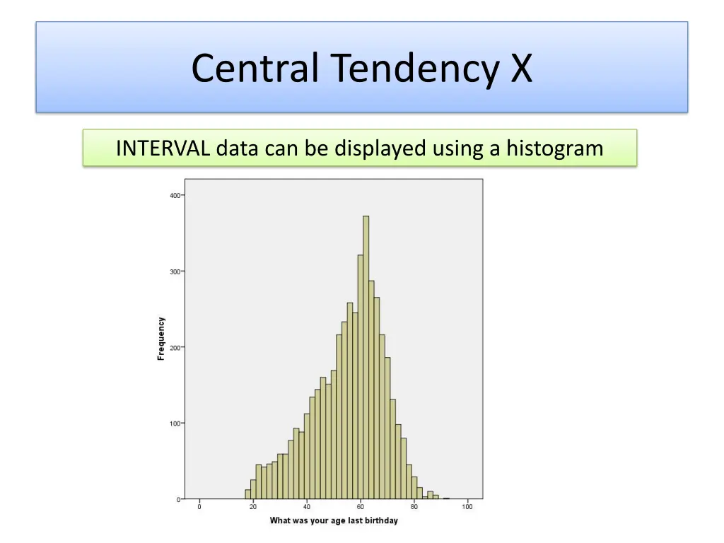 central tendency x