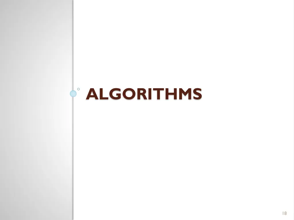 algorithms