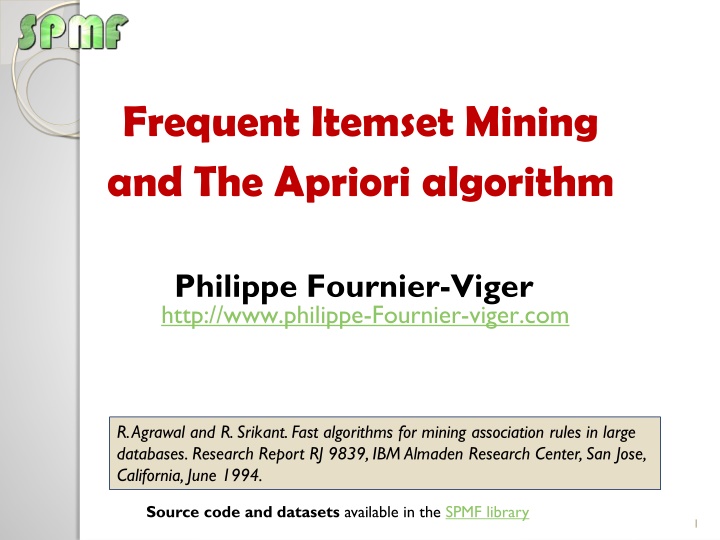 frequent itemset mining and the apriori algorithm