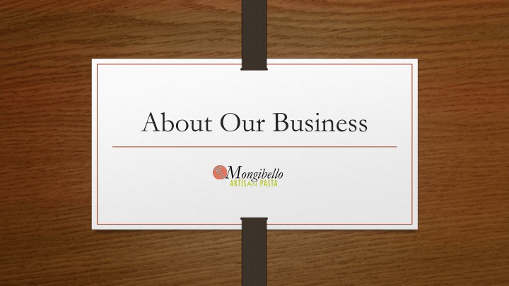 about our business