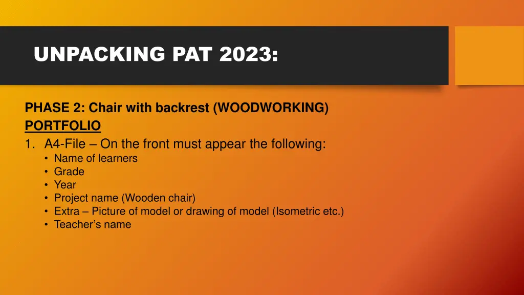 unpacking pat 2023 2