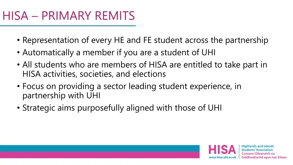 hisa primary remits