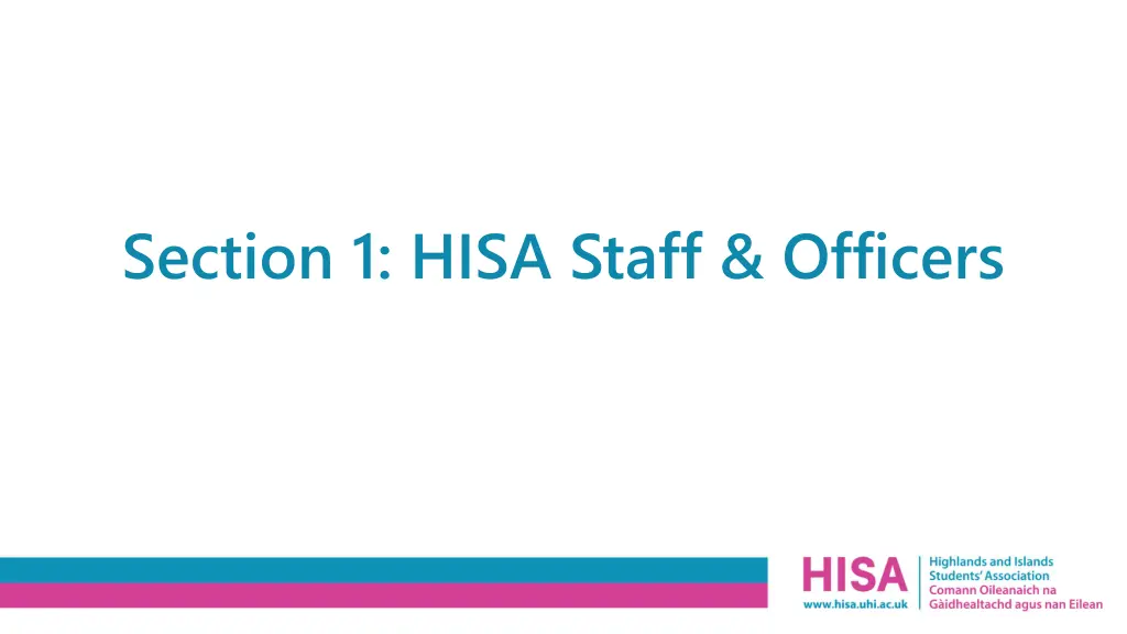 section 1 hisa staff officers